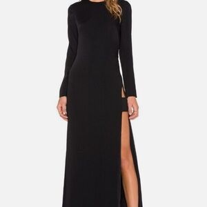Elegant Black Long Sleeve Dress